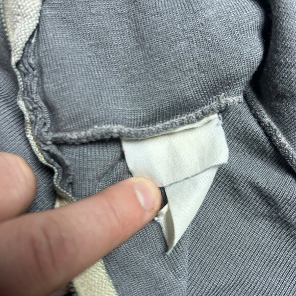 Vintage 70s long sleeve shirt high neck 1/4 zip turtleneck polyester? worn large - Picture 6 of 11